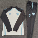 25/26 Málaga CF White Half Pull Tracksuit (半拉链)