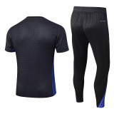 25 /26 BAR Black Player Version  Soccer Jersey& Purple pants
