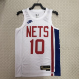 22/23 Nets SIMMONS #10 White Top Quality Hot Pressing NBA Jersey (Retro Logo)
