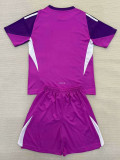 25/26 RMA Goalkeeper Purple Kids Soccer Jersey