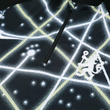 25/26 CHE Black Starry Sky Retro Edition Half Pull Tracksuit (半拉链)