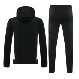 24/25 RMA Black &purple Hooded  Tracksuit(紫色边)