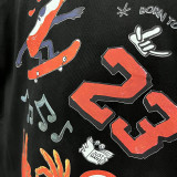 2025 T266 Jordan Fire  Edition  Pure Cotton  Black T-shirt