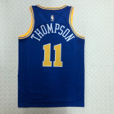 22/23 WARRIORS THOMPSON #11 Blue Top Quality Hot Pressing NBA Jersey (Retro Logo)