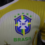 24/25 Brazil Yellow City Edition  Player Version Soccer Jersey