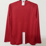 2007/2008 Man Utd home Red long sleeve Retro soccer jersey (长袖)(带胸前决赛字)