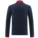 24/25 England  Sapphire Blue Kids Half Pull Tracksuit  (半拉链、童装)