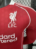 25/26  LIV Home  Long Sleeve  Player Version Soccer Jersey