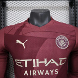 24/25 Man City Third Long Sleeve Player Version Player Version Soccer Jersey