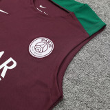 24/25 PSG Maroon Tank top and shorts suit