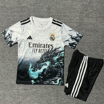 25/26 RMA Dragon Head Diagram white  Kids Soccer Jersey