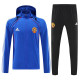 25/26 Man Utd Blue Hooded Jacket Tracksuit