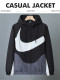 2025 New NK Black  Hooded Windbreaker