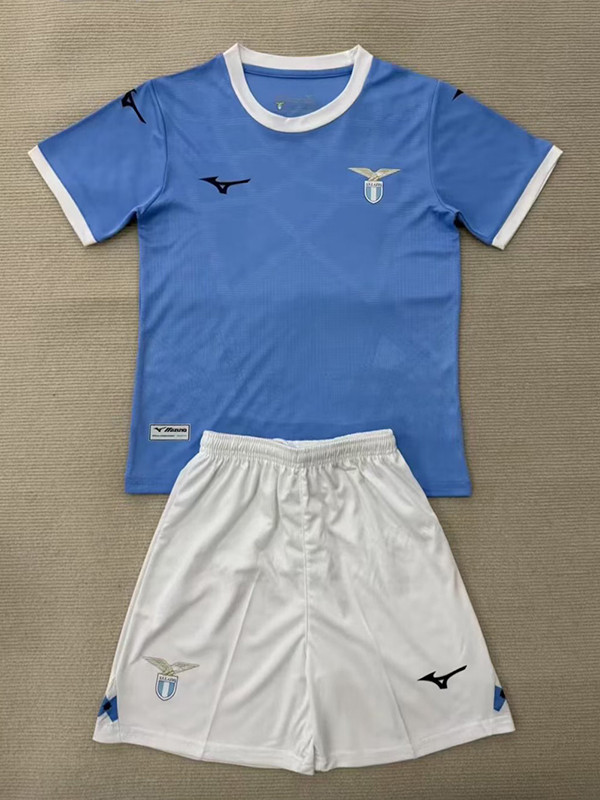25/26 Lazio Home Kids Fans Soccer Jersey