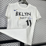 2025 T252  Nets IRVING # 11 NK White  Pure Cotton  Blue T-shirt