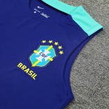 24/25  Brazil Blue Tank top and shorts suit