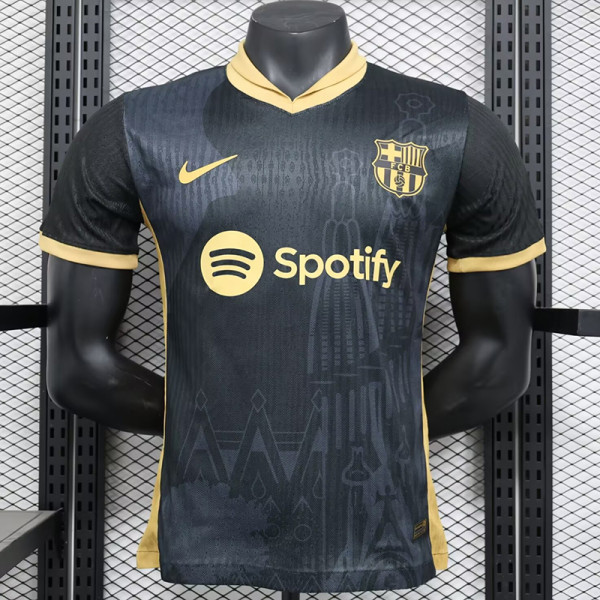 24/25 BAR Black(Spotify) Special Edition Player Version Soccer Jersey