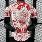 25/26 Japan One Piece Red & White Player Version  Soccer Jersey