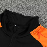 24/25 JO Black&Oronge Half Zipper Sportswear # 809黑橙色(半拉链)
