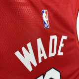 24/25 HEAT WADE # 3 Red Top Quality Hot Pressing Retro NBA Jersey