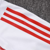 25/26 Bayern  White Half Pull Tracksuit #B2530 (半拉链)