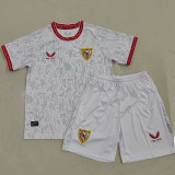 24/25 Sevilla Home  Kids Soccer Jersey