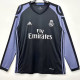 2016/2017 RMA Away Black Long Sleeve Retro Soccer Jersey (长袖)