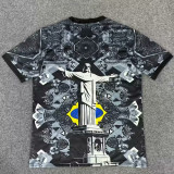 2025 Brazil Goddess Black Fans Soccer Jersey