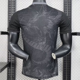 25/26 RMA  Dragon Pattern Black Player Version Soccer Jersey