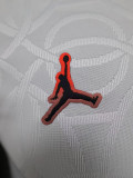 24/25 PSG White Jordon Steel Pattern  Player Version Soccer Jersey