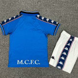 1997/1998 Man City Home Kids Retro Soccer Jersey