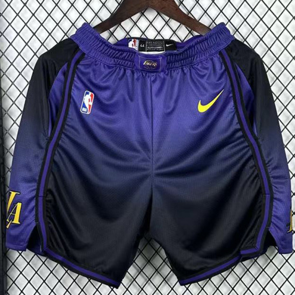 24/25 Lakers Purple City EditionTop Quality NBA Pants