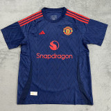 24/25 Man Utd Grey blue Fans Soccer Jersey