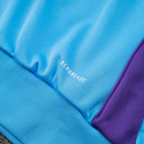 24/25 Argentina Light Blue Kids Hooded  Tracksuit # E974加绒童装