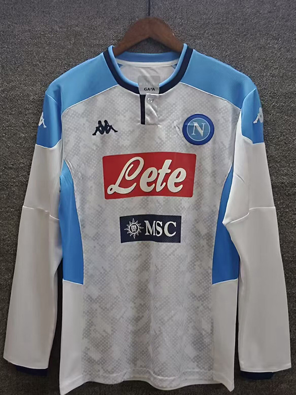 2019/2020 Napoli Home Retro Long Sleeve Soccer Jersey