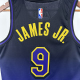 24/25 LAKERS JAMES JR.#9 Royal Blue City Edition Top Quality Hot Pressing NBA Jersey
