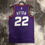 22/23 SUNS AYTON #22 Purple Top Quality Hot Pressing NBA Jersey (Retro Logo)