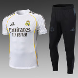 25/26 RMA Home Player Version Soccer Jersey & Black pants