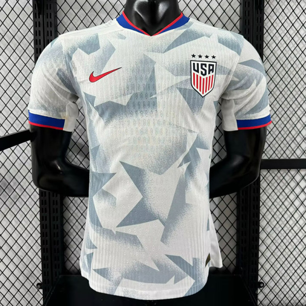 25/26 USA Home  Player Version Soccer Jersey(无星）