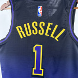 24/25 LAKERS BUSSELL#1 Royal Blue City Edition Top Quality Hot Pressing NBA Jersey