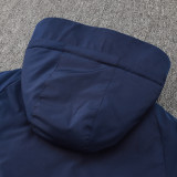 24/25 Internacional Royal Blue Hooded Cotton Coat 连帽棉衣