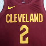 22/23 Cleveland Cavaliers IRVING #2 Red Top Quality Hot Pressing NBA Jersey