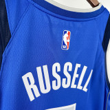 Dallas Mavericks RUSSELL #5 Blue Top Quality Hot Pressing NBA Jersey