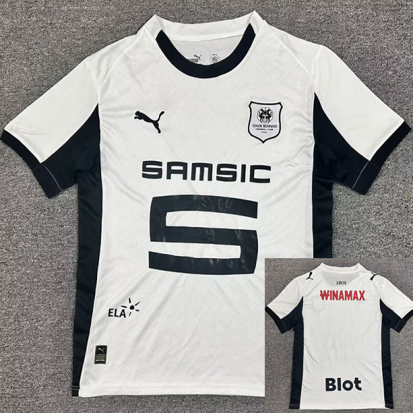 25/26 Stade Rennais Away Fans Soccer Jersey