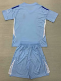 24/25 Nottingham Forest Lake Blue Goalkeeper Kids Soccer Jersey