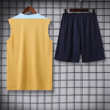 24/25 France Mud Yellow Tank top and shorts suit