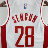 22/23 ROCKETS SWNGUN #28 White  Home Top Quality Hot Pressing NBA Jersey