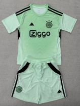 25/26 Ajax Goalkeeper Green  Kids Soccer Jersey