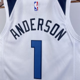22/23 Timberwolves ANDERSON #1 White Top Quality Hot Pressing NBA Jersey