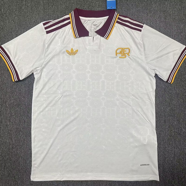 25/26 Roma Third(Maroon neck)Fans Soccer Jersey(枣红领)